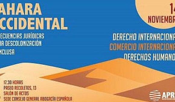 cartel-jornada-Sahara-400x209-720x340 Nacionalidad de los Saharauis en España; a cargo de la profesora Aurelia Álvarez, en el Consejo General de la Abogacía Española – Legalteam