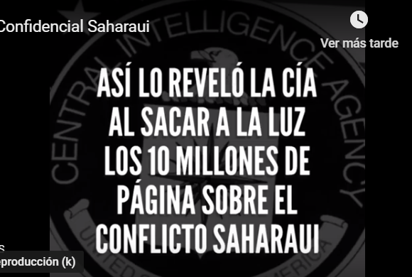 Vídeo | La CIA se pronuncia sobre el conflicto del Sáhara Occidental — ECS- Tv Sario