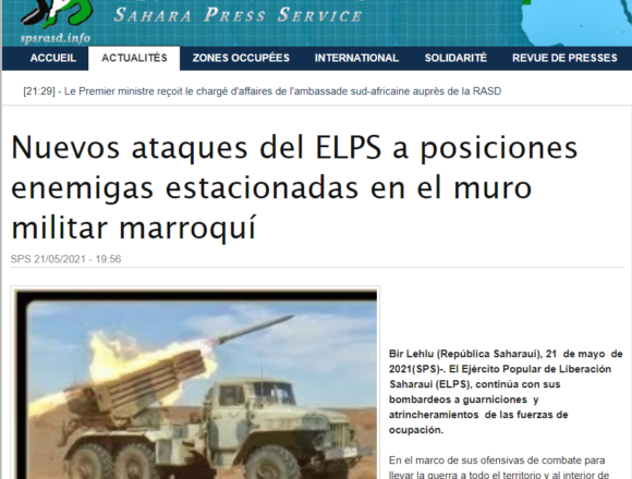 Nuevos ataques del ELPS a posiciones enemigas estacionadas en el muro militar marroquí | Sahara Press Service