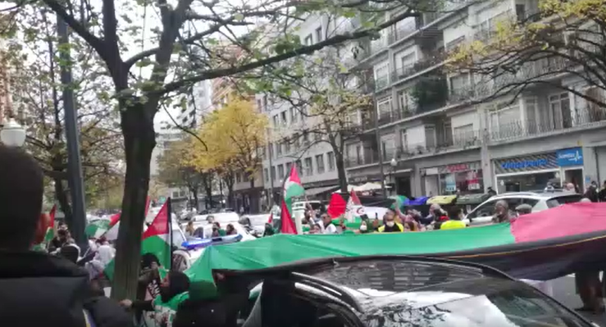 cderv Manifestación saharaui en Bilbao… de apoyo a la lucha contra la represión en el Sahara Occidental ocupado por Marruecos (vídeos)