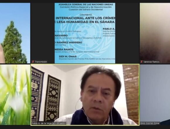 coloquio_002 EUCOCO y PLACSO realizan coloquio sobre crímenes de guerra y de lesa humanidad en el Sáhara Occidental ocupado, en el marco de la Cuarta Comisión | Sahara Press Service