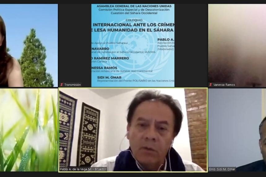 EUCOCO y PLACSO realizan coloquio sobre crímenes de guerra y de lesa humanidad en el Sáhara Occidental ocupado, en el marco de la Cuarta Comisión | Sahara Press Service