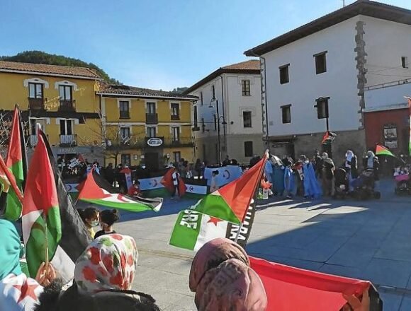 Concentración por la libertad del pueblo saharaui en Aoiz – Diario de Navarra
