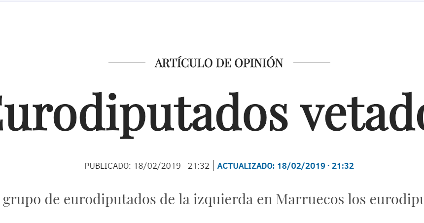 cvbnhjm Eurodiputados vetados · Jerez · Andalucía Información