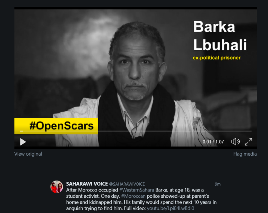 BARKA LBUALI ex-political prisoner | #OpenScars #HeridasAbiertas, desapariciones forzadas en el Sahara Occidental