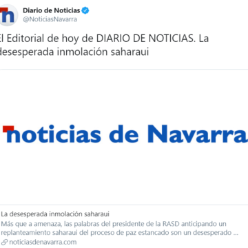 El Editorial de hoy de DIARIO DE NOTICIAS. La desesperada inmolación saharaui