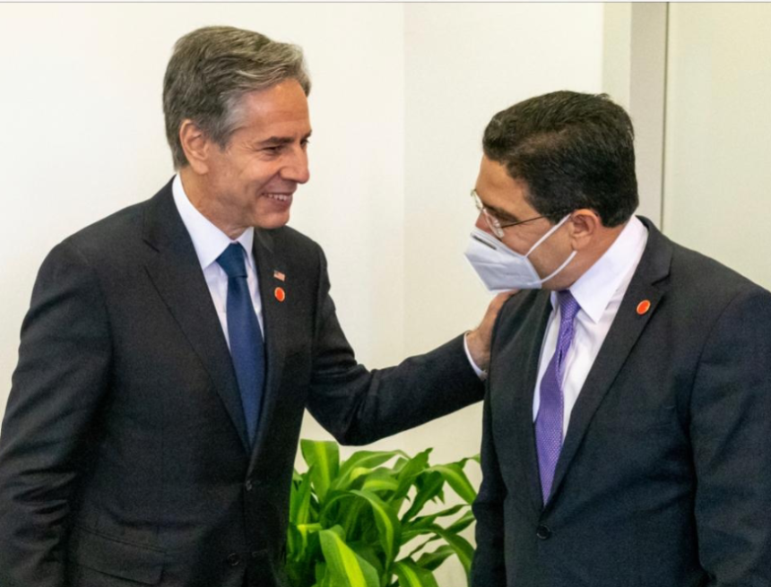 de45643edfg El Secretario de Estado de EE.UU recibe de forma imprevista al canciller marroquí en Washington tras regresar de África