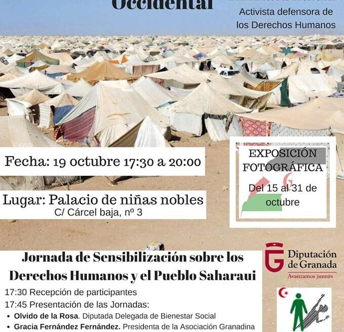 Aminetu Haidar el 19 de octubre en Granada — Asociación Granadina de Amistad con la República Árabe Saharaui Democrática