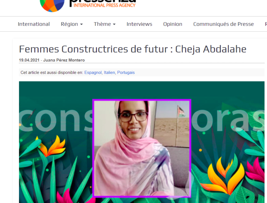 Entrevista a Cheja Abdalahe, parte de la serie «Mujeres constructoras del futuro» – Pressenza