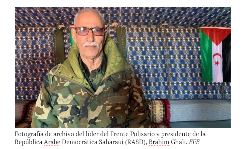 Brahim Ghali, líder del Frente Polisario, se encuentra ingresado en un hospital en España – RTVE