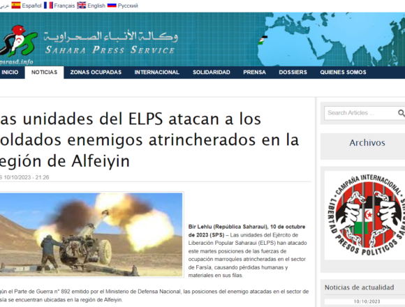 dfghjk Las unidades del ELPS atacan a los soldados enemigos atrincherados en la región de Alfeiyin | Sahara Press Service