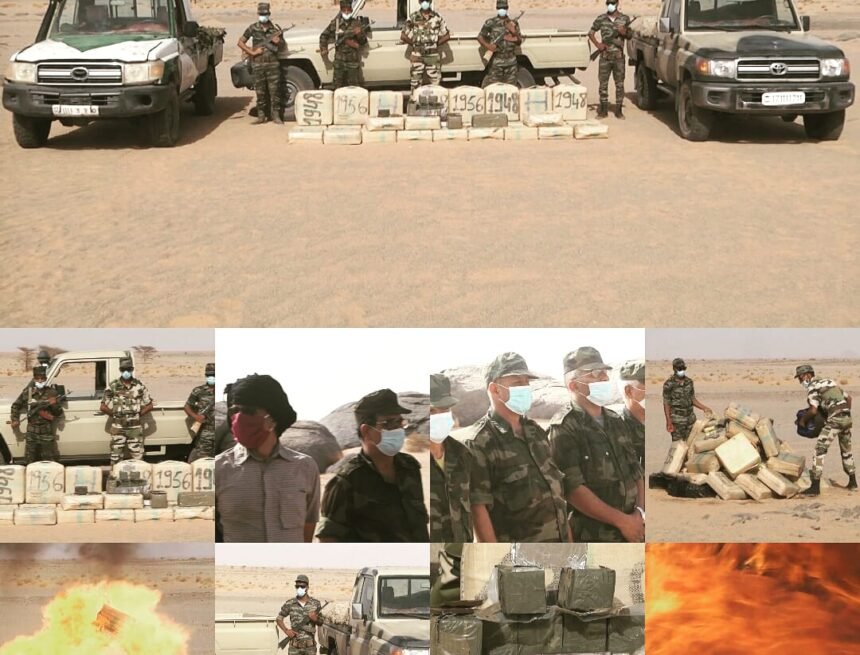 Incineran gran cantidad de droga procedente de Marruecos que fue incautada por el Ejército Saharaui | Sahara Press Service