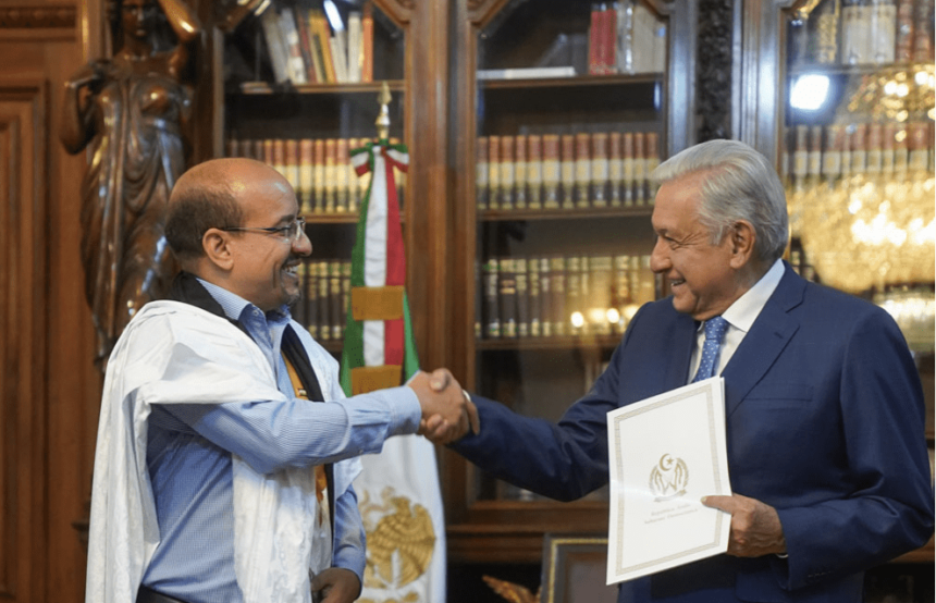 Presidente de México, Andrés Manuel López Obrador, recibe Cartas Credencial del Embajador de la República Árabe Saharaui Democrática | Sahara Press Service