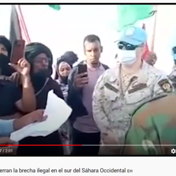 Civiles saharauis cierran la brecha ilegal en el sur del Sáhara Occidental ?? 