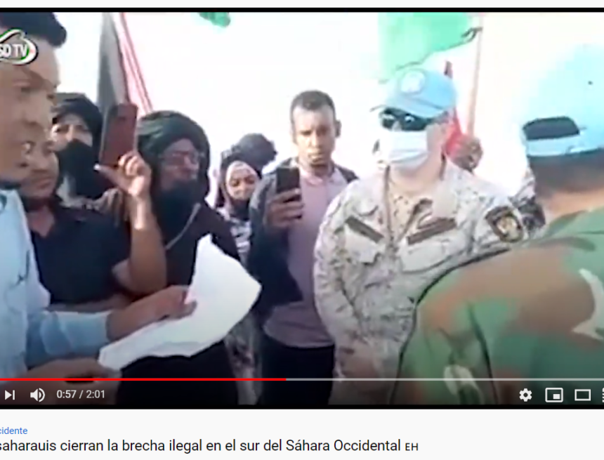 Civiles saharauis cierran la brecha ilegal en el sur del Sáhara Occidental ?? 
