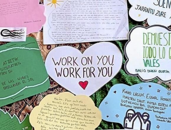 estudiantes-zarauztarras Zarautz: los estudiantes mandan mensajes a los jóvenes saharauis – Noticias de Gipuzkoa