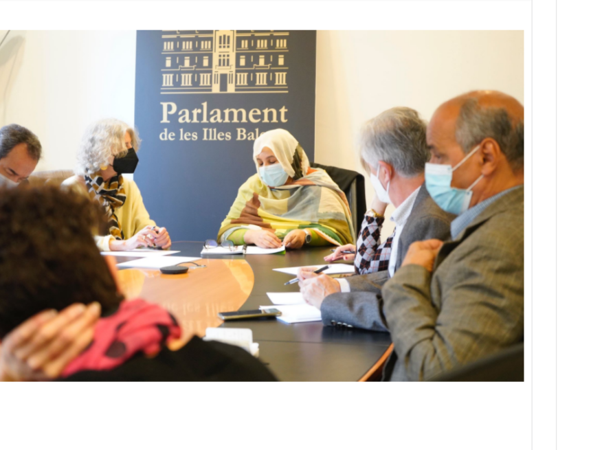 ewdfgty678i La Ministra de Cooperación del gobierno saharaui, Fatma Mehdi, se reúne con autoridades políticas y organizaciones baleares