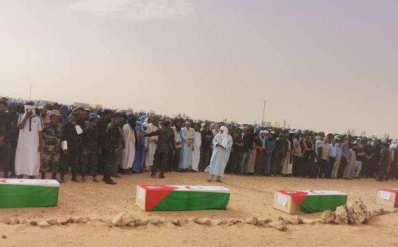 Funeral en Smara: el pueblo saharaui despide al Comandante de la VI Región Militar y los cuatro mártires caídos en combate | Sahara Press Service