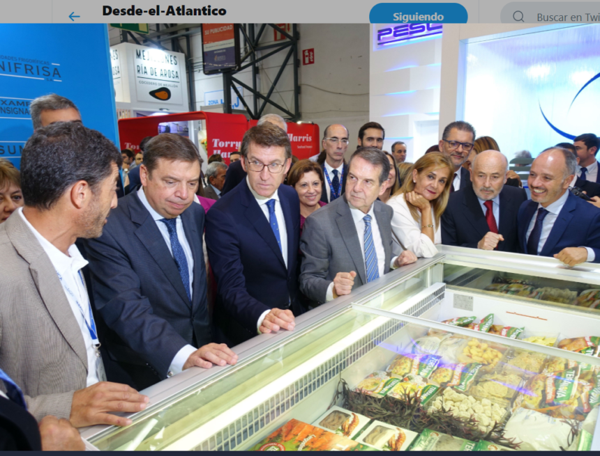 ggggggggggggg Un año más, en la feria #Conxemar, el puesto de #Marruecos ostenta un mapa ilegal anexionando el Sahara Occidental