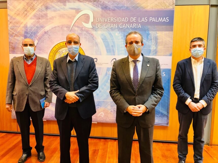 El rector de la Universidad de Tifariti dialoga con el rector de la Universidad de Las Palmas áreas de cooperación mutua. – Algaragarat ES