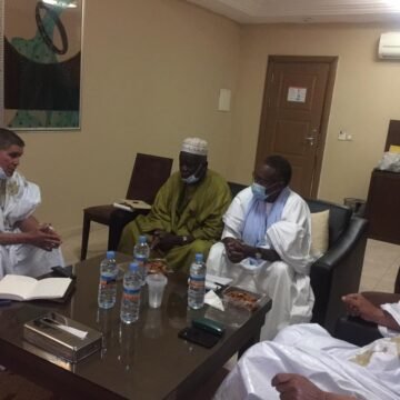 El ministro Consejero encargado de asuntos políticos en la Presidencia de la República, se reúne con miembros del grupo parlamentario mauritano de amistad con la RASD | Sahara Press Service