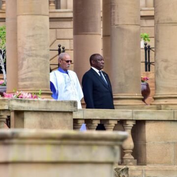 Así fue la histórica ceremonia oficial para recibir al presidente saharaui en Sudáfrica