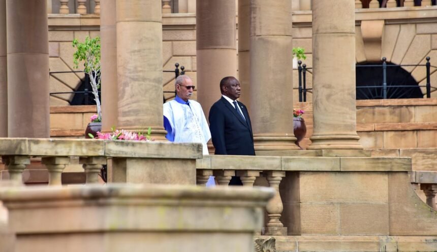 Así fue la histórica ceremonia oficial para recibir al presidente saharaui en Sudáfrica