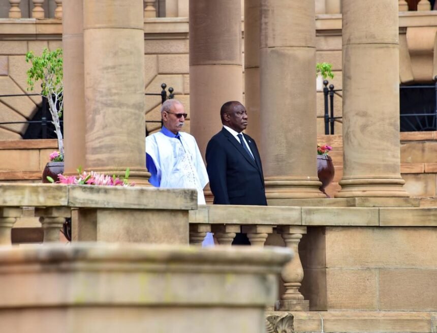 Así fue la histórica ceremonia oficial para recibir al presidente saharaui en Sudáfrica