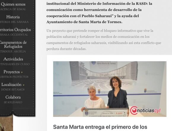 img_0740 Nuevo proyecto de la Asociacion Rimal con el Mº de Información de la RASD | Asociación Rimal Sáhara-Tormes