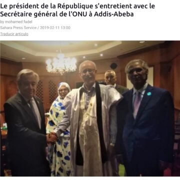 Le président de la République s’entretient avec le Secrétaire général de l’ONU à Addis-Abeba | Sahara Press Service