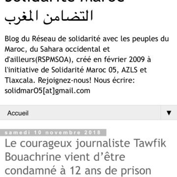 Le courageux journaliste Tawfik Bouachrine vient d’être condamné à 12 ans de prison ferme