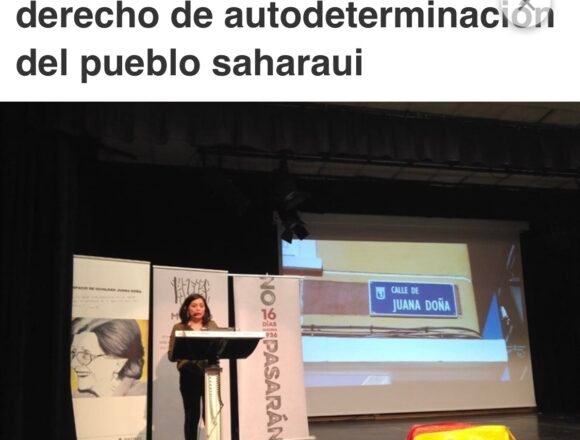 Rommy Arce exige al Gobierno el reconocimiento al derecho de autodeterminación del pueblo saharaui