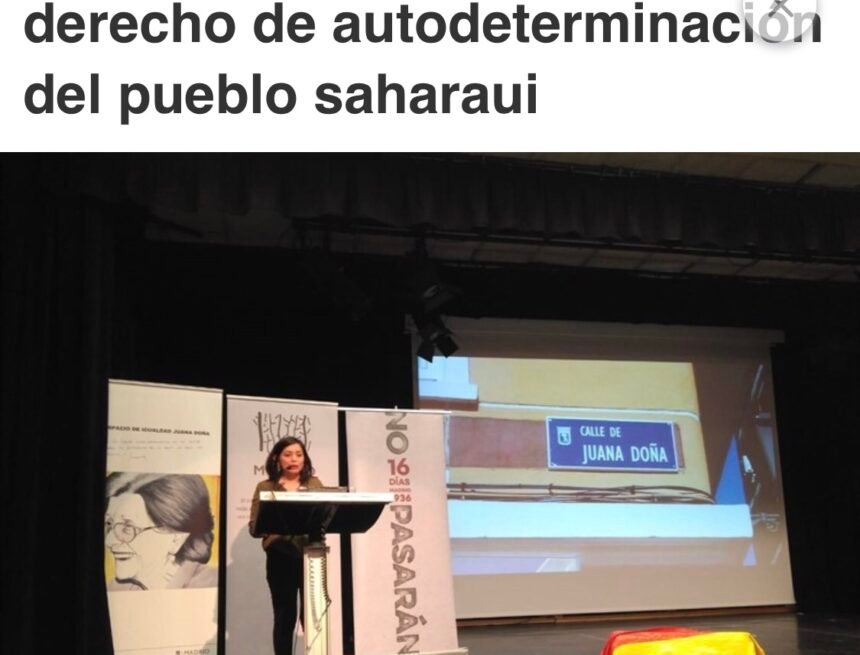 Rommy Arce exige al Gobierno el reconocimiento al derecho de autodeterminación del pueblo saharaui