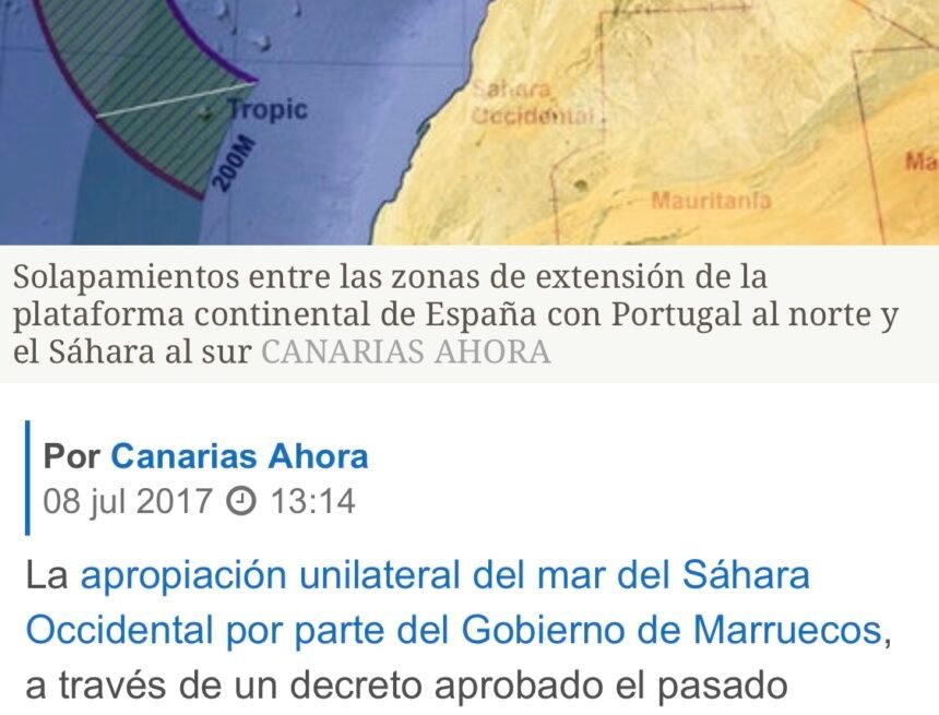 El telurio de las ‘abuelas de Canarias’, clave en la apropiación marroquí de las aguas del Sáhara