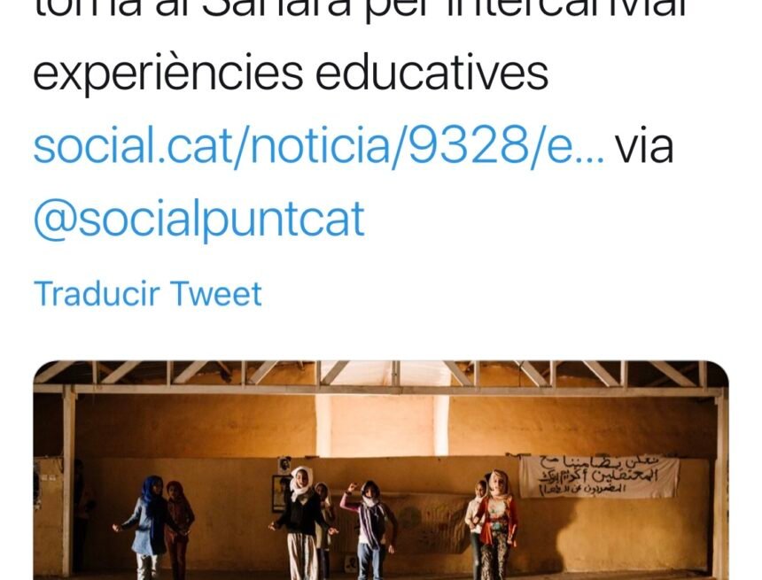 El projecte ‘Una finestra al Món’ torna al Sàhara per intercanviar experiències educatives – Social.cat