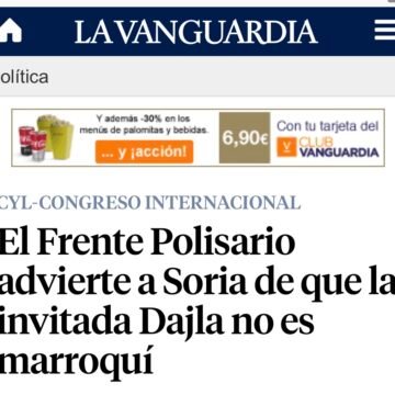 El Frente Polisario advierte a Soria de que la invitada Dajla no es marroquí