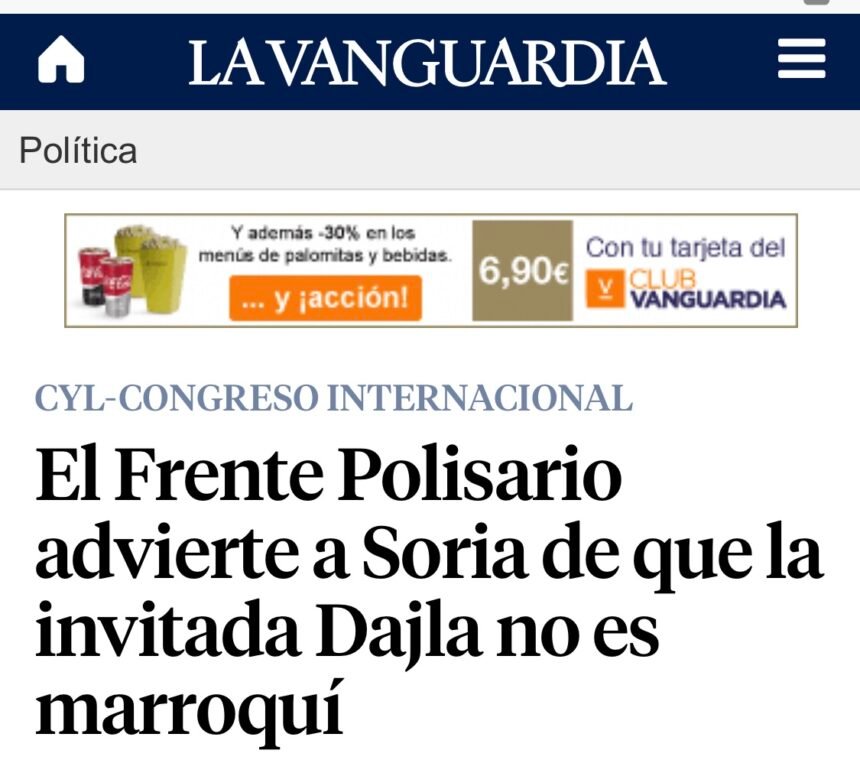 El Frente Polisario advierte a Soria de que la invitada Dajla no es marroquí