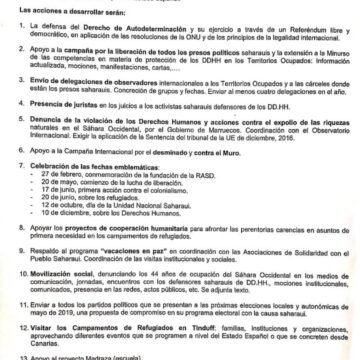 img_2270 Plan de Trabajo para 2019 de la Plataforma Canaria de Solidaridad con el Pueblo Saharaui