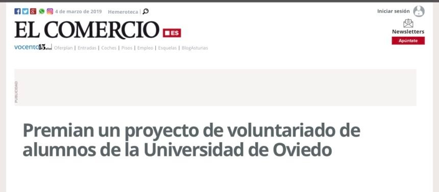 Premian un proyecto de voluntariado de alumnos de la Universidad de Oviedo | www.elcomercio.es