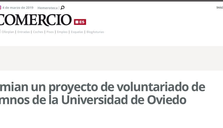 Premian un proyecto de voluntariado de alumnos de la Universidad de Oviedo | www.elcomercio.es