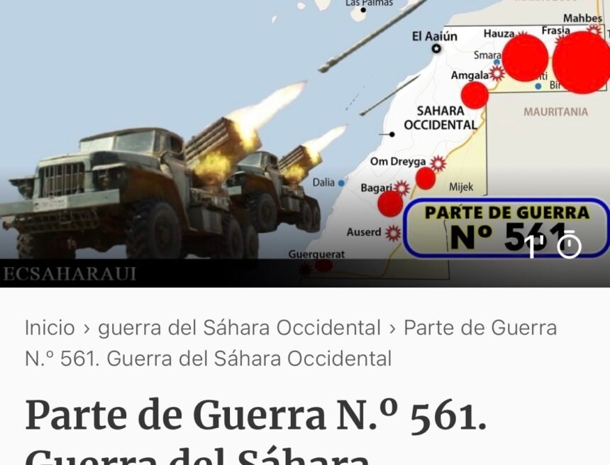 El Frente Polisario ataca a fuerzas marroquíes en Mahbes, al norte del Sáhara Occidental