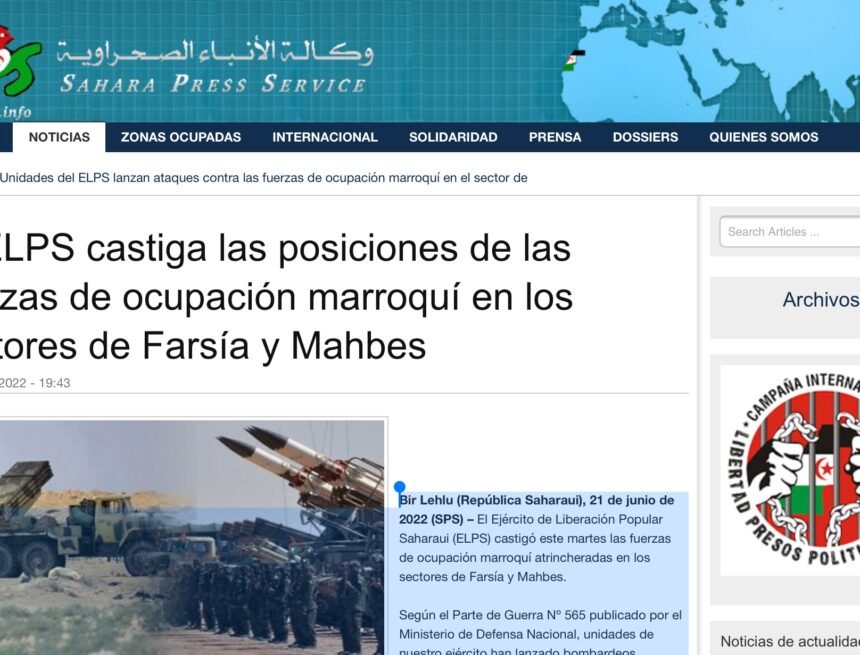El ELPS castiga las posiciones de las fuerzas de ocupación marroquí en los sectores de Farsía y Mahbes | Sahara Press Service