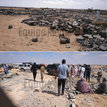 Solidarité Maroc التضامن المغرب: Les forces d’occupation marocaines démolissent 100 maisons sahraouies, près d’El Aaiun