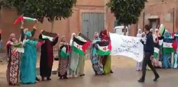 manifestacion-aaiun-e1556221699561-750x285 Les forces de répression marocaines répriment une manifestation pacifique dans la ville d’El-Aaiun occupée — Sahara Press Service