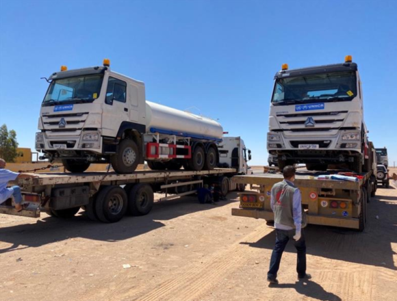 UNHCR Algeria: Cinco camiones de agua más entregados a la comunidad de refugiados saharauis  #ATTSF