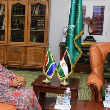 El presidente saharaui se reúne con la canciller de Sudáfrica