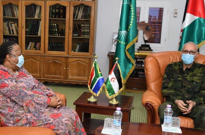 El presidente saharaui se reúne con la canciller de Sudáfrica