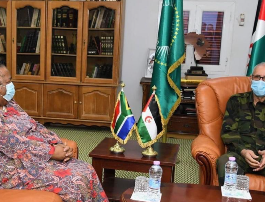 El presidente saharaui se reúne con la canciller de Sudáfrica