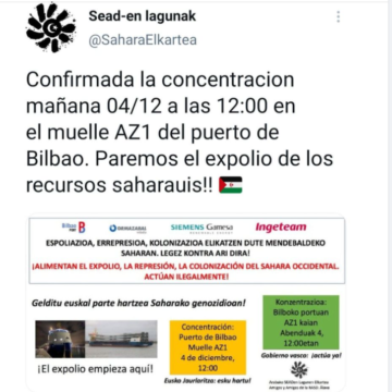 ¡LA ACTUALIDAD SAHARAUI! 4 de diciembre de 2021 ?? ?? ??