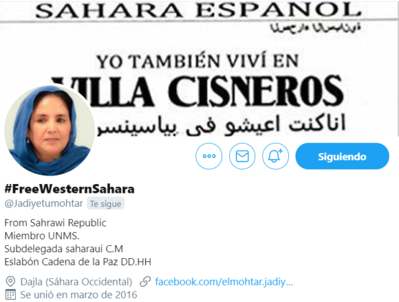 Los pueblos tienen que utilizar todos los mecanismos de lucha a su alcance para llegar a sus objetivos, sin descartar ninguno, es el único modo de mantener viva la causa saharaui | Entrevista a Jadiyetu el Mohtar – Por Taleb Alisalem @TalebSahara